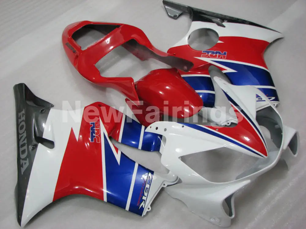 Red and White Blue Factory Style - CBR600 F4i 01-03 Fairing