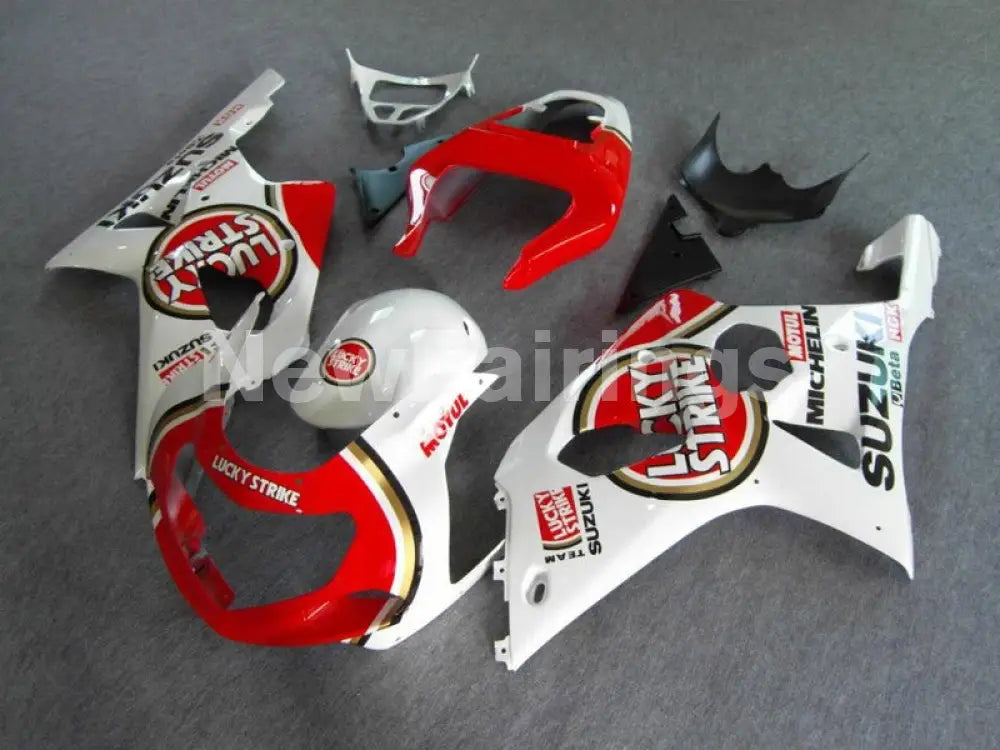 Red and White Lucky Strike - GSX - R1000 00 - 02 Fairing