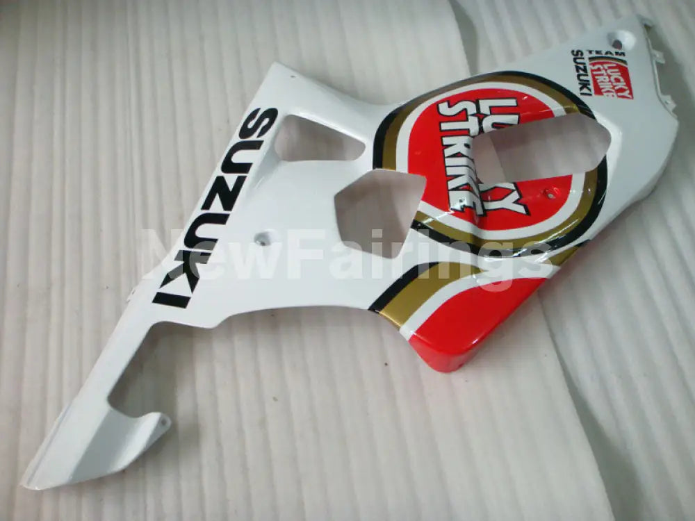 Red and White Lucky Strike - GSX-R600 01-03 Fairing Kit -