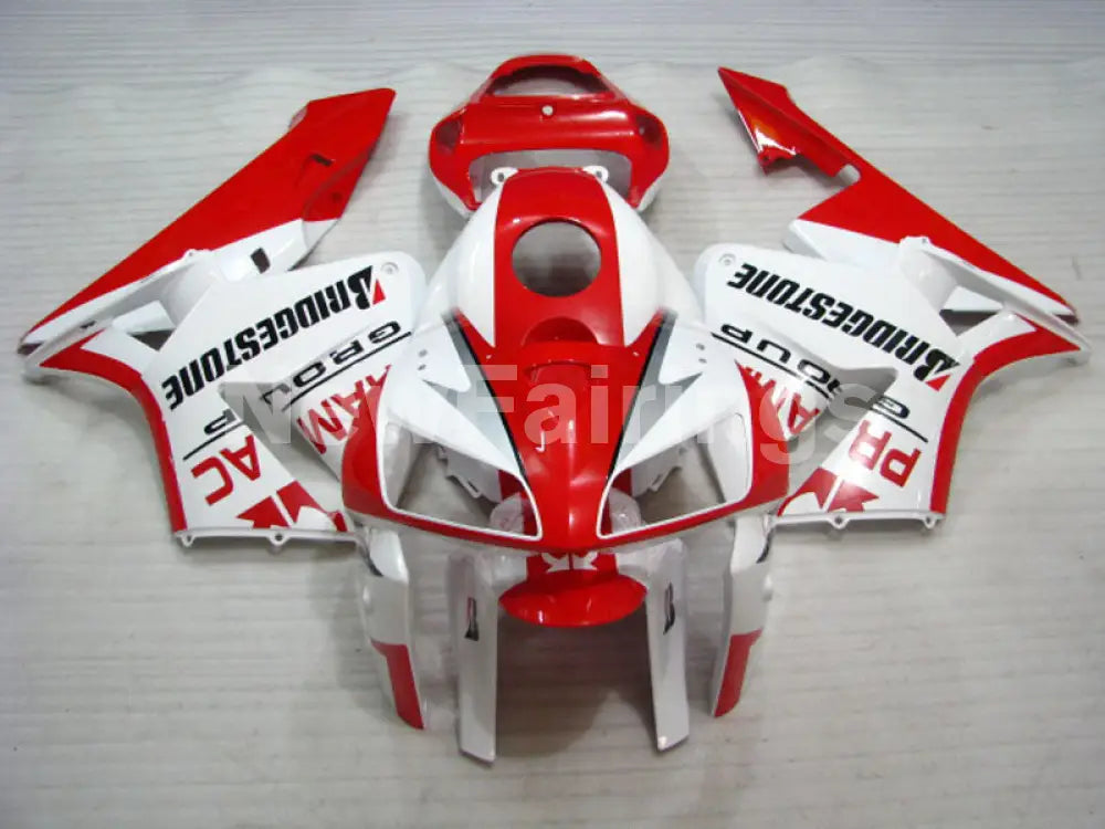 Red and White PRAMAC - CBR600RR 05-06 Fairing Kit - Vehicles