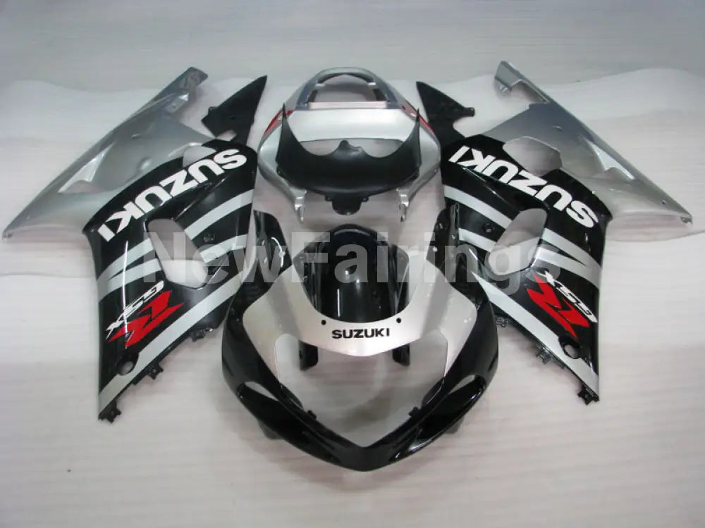 Silver Black Factory Style - GSX-R600 01-03 Fairing Kit -