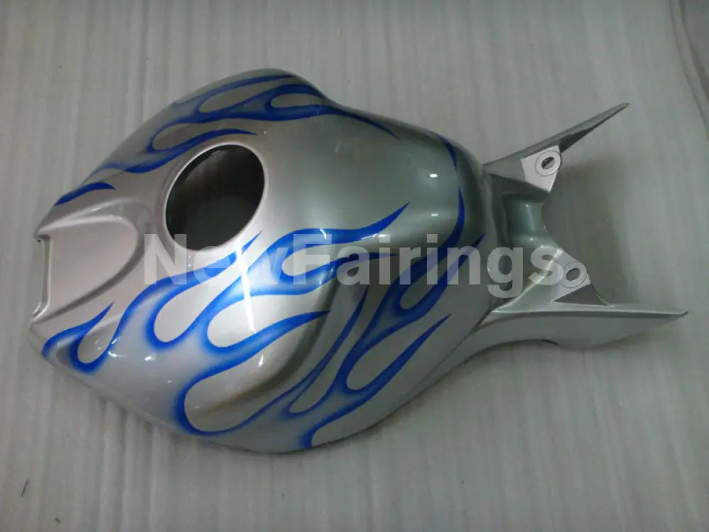 Silver and Blue Flame - CBR1000RR 06-07 Fairing Kit -