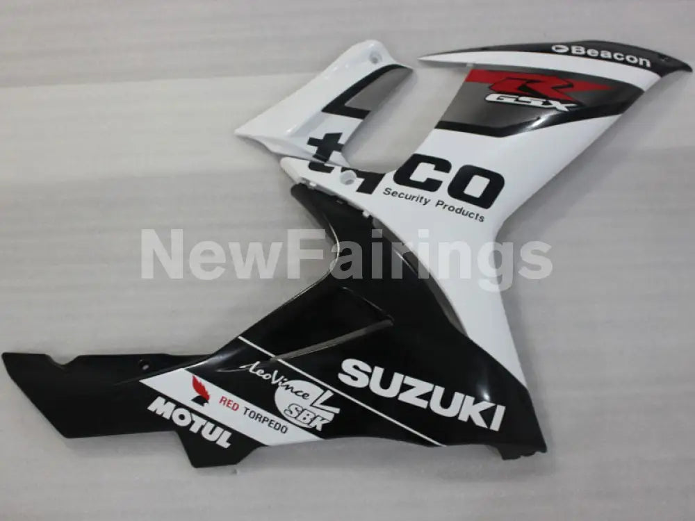 White and Black Beacon - GSX-R750 11-24 Fairing Kit