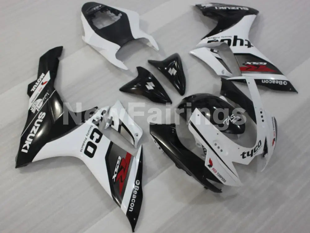 White and Black Beacon - GSX-R750 11-24 Fairing Kit