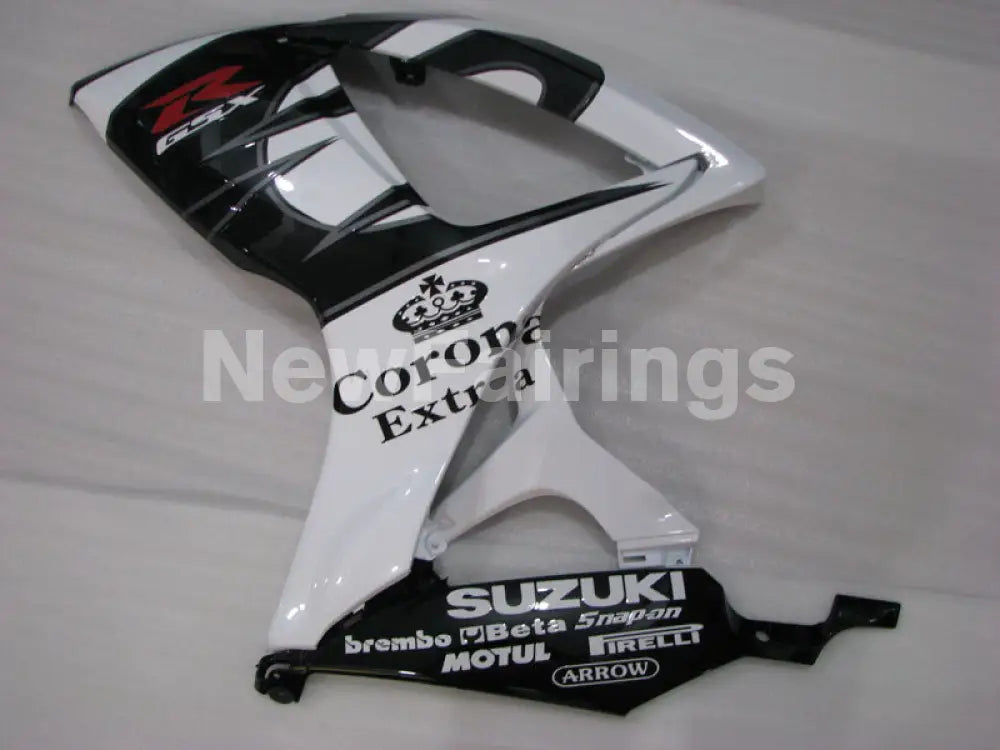 White and Black Corona - GSX-R750 06-07 Fairing Kit