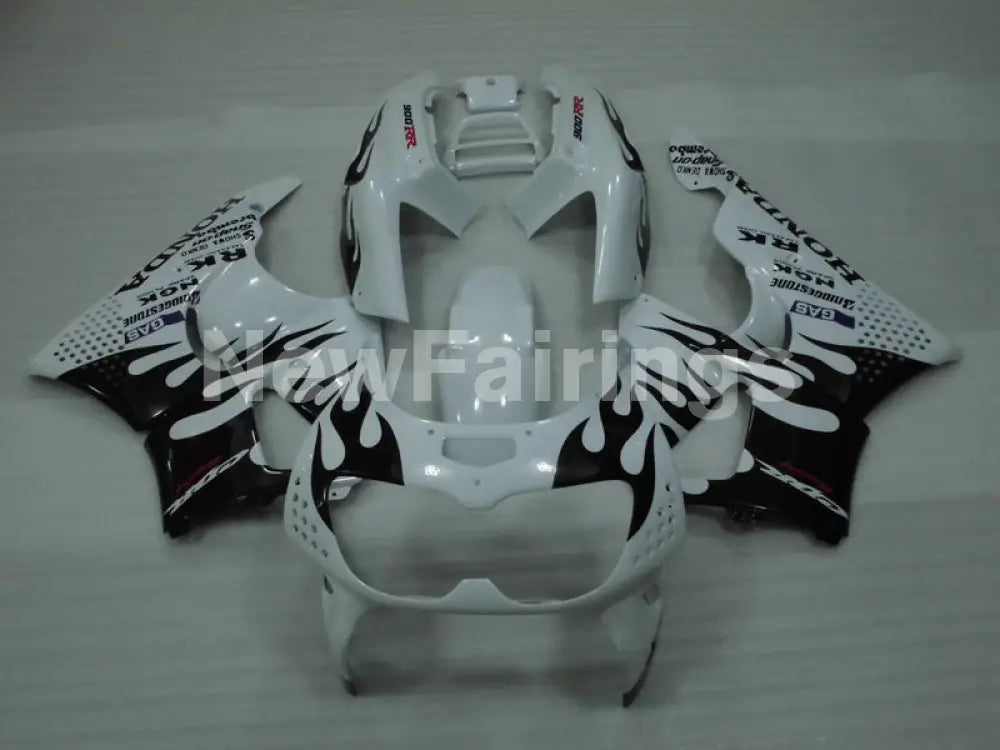 White and Black Flame - CBR 900 RR 94-95 Fairing Kit -