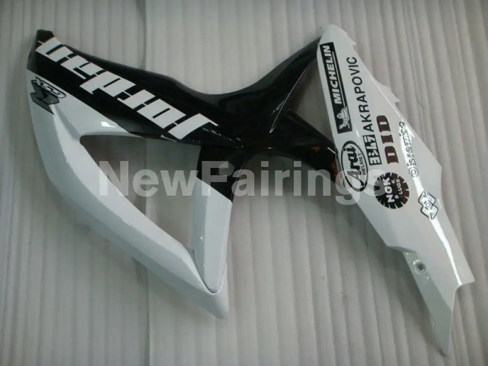 White and Black Jordan - GSX-R600 08-10 Fairing Kit