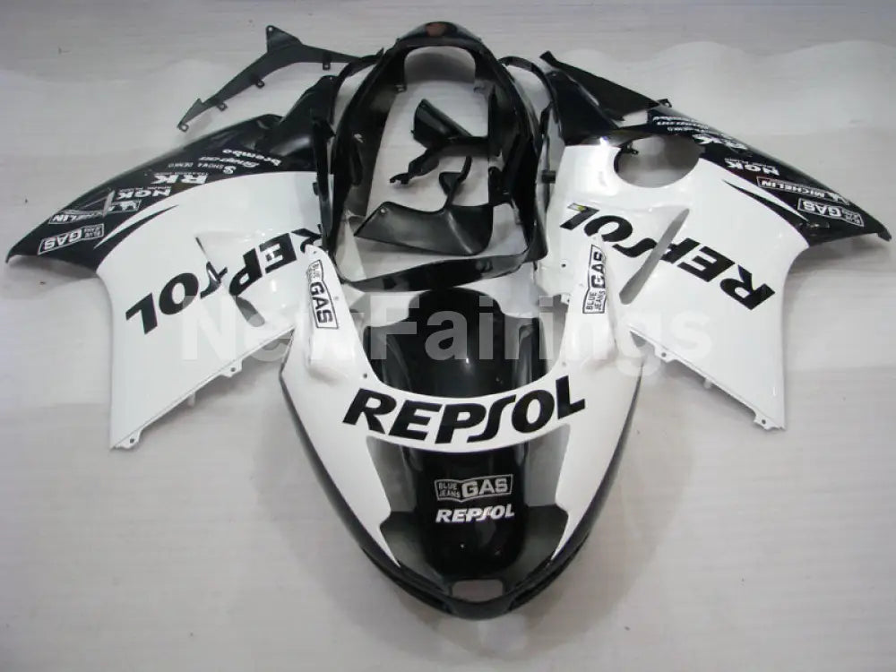 White and Black Repsol - CBR 1100 XX 96-07 Fairing Kit -