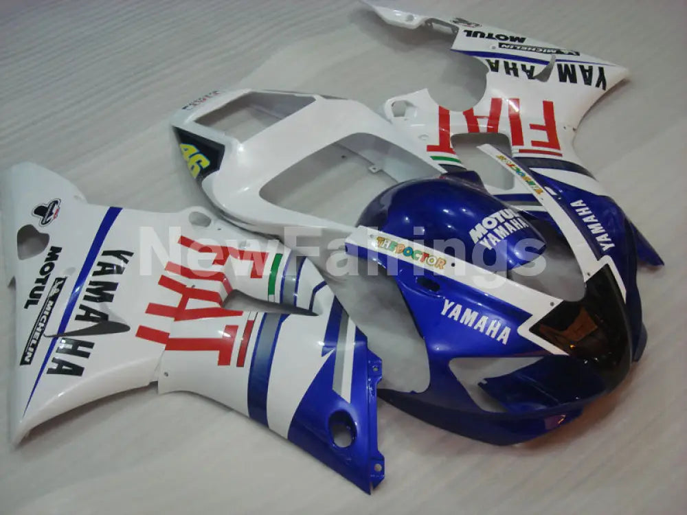 White and Blue FIAT - YZF-R1 98-99 Fairing Kit - Vehicles &