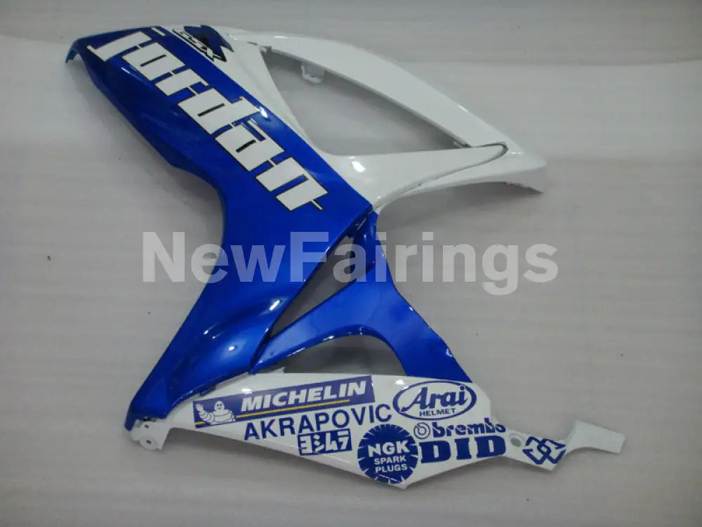 White and Blue Jordan - GSX-R750 06-07 Fairing Kit Vehicles