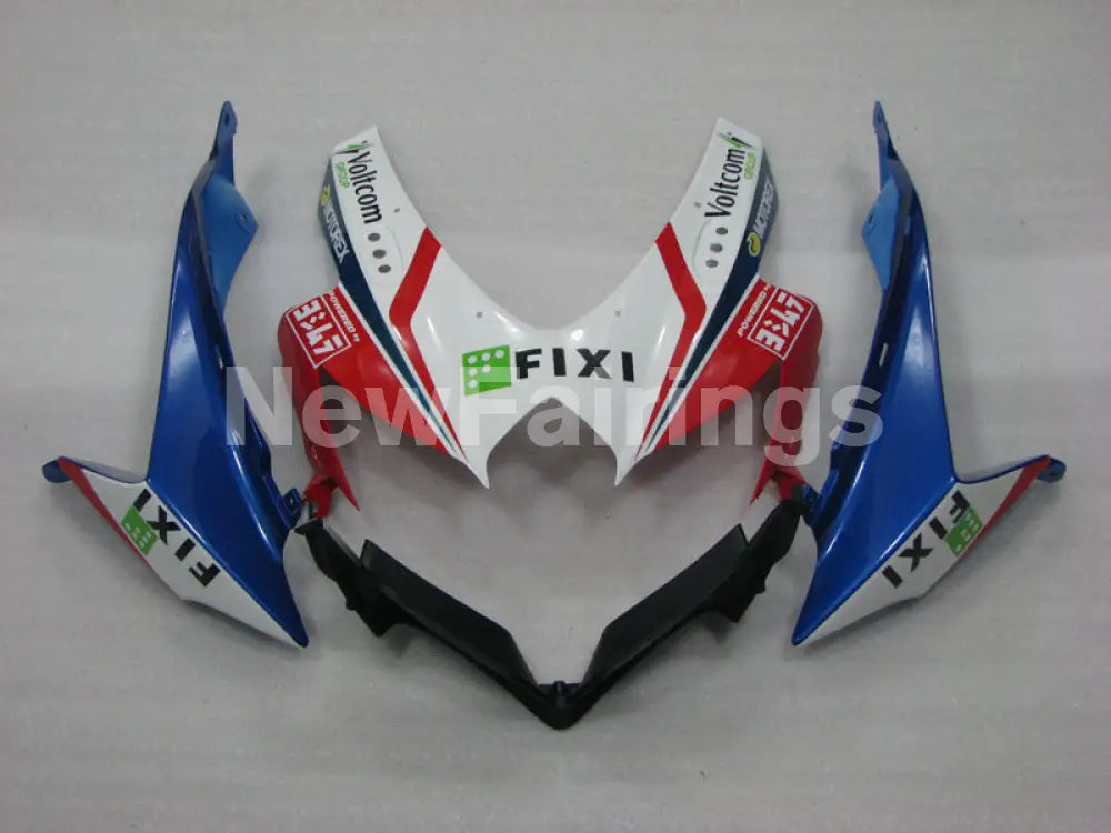 White and Blue Red MOTOREX - GSX-R750 08-10 Fairing Kit