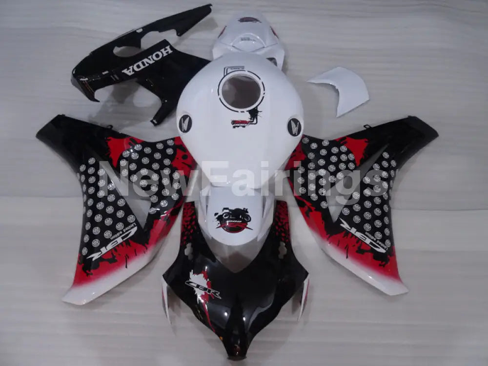 White and Red Black Motorcycle - CBR1000RR 08-11 Fairing Kit