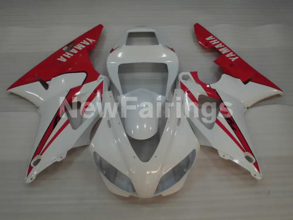 White and Red Factory Style - YZF-R1 98-99 Fairing Kit