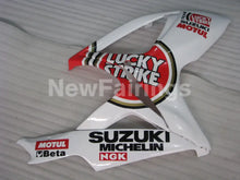 Load image into Gallery viewer, White and Red Lucky Strike - GSX-R600 06-07 Fairing Kit -