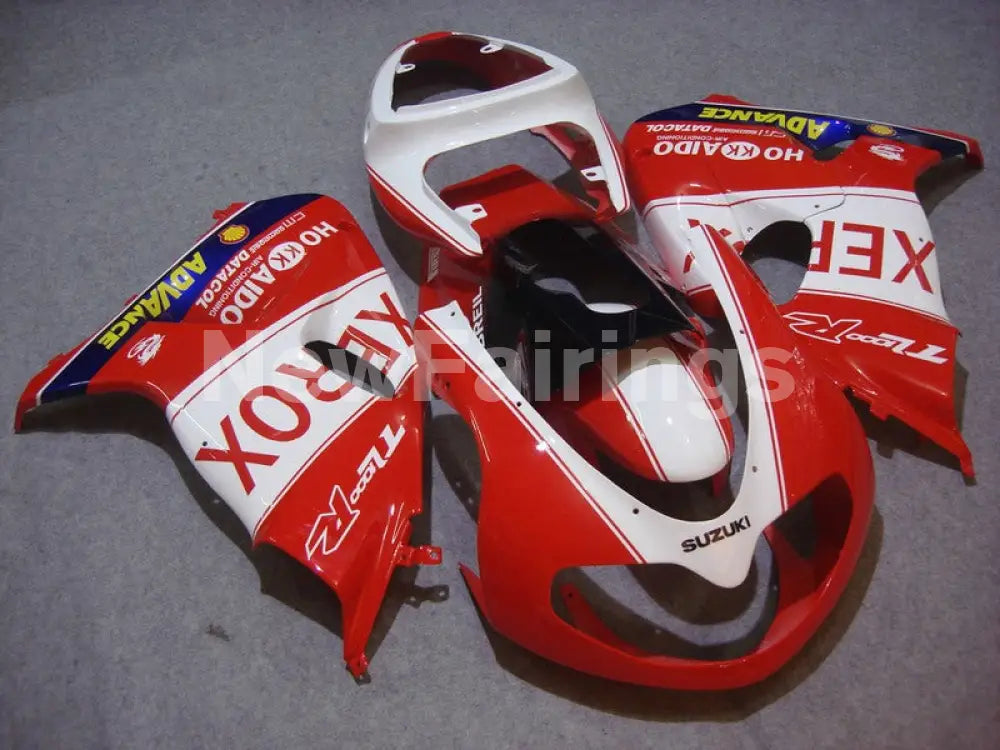 White and Red Xerox - TL1000R 98-03 Fairing Kit - Vehicles