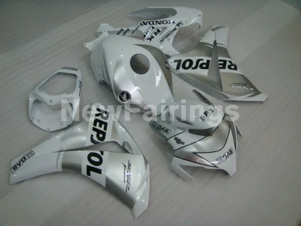 White and Silver Repsol - CBR1000RR 08-11 Fairing Kit -