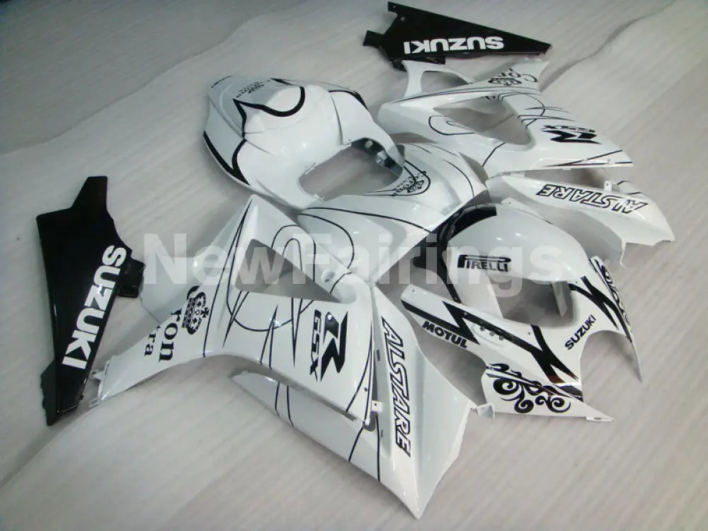 White Black Corona - GSX - R1000 07 - 08 Fairing Kit