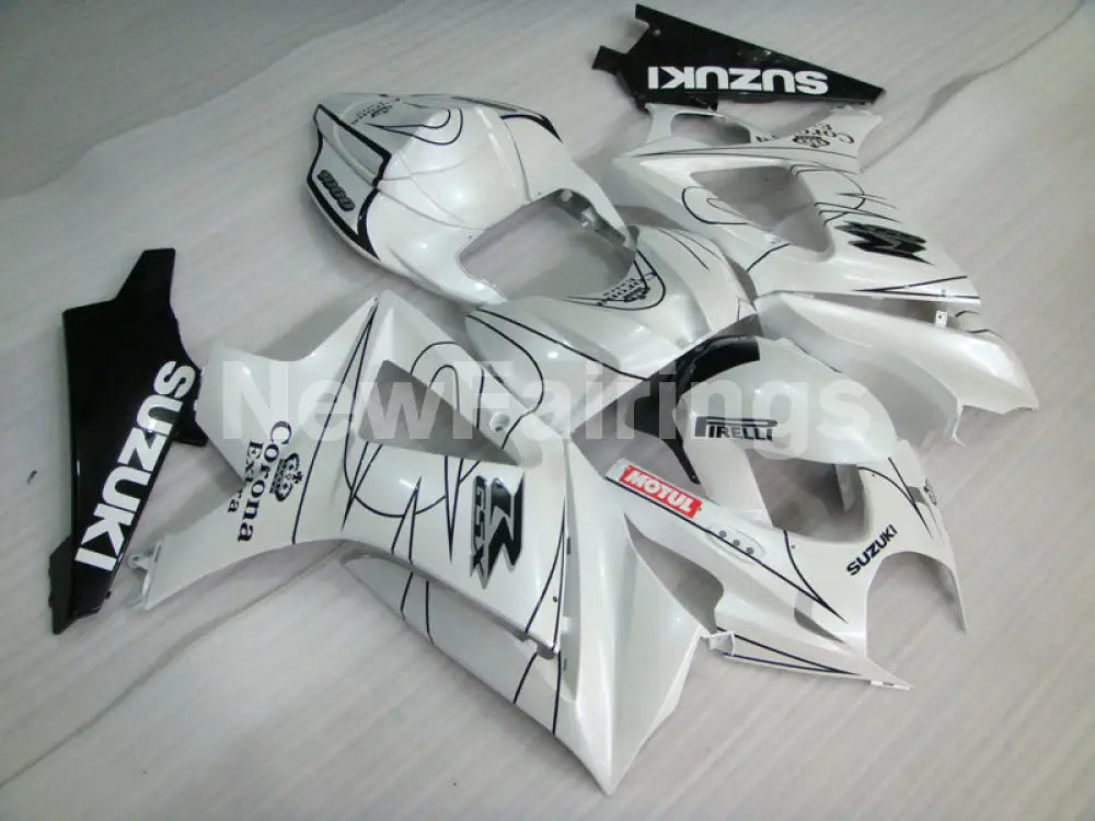 White Black Corona - GSX - R1000 07 - 08 Fairing Kit