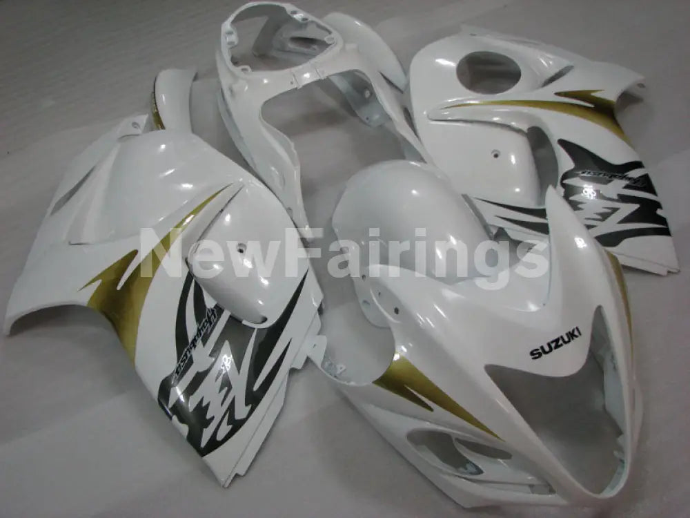 White with Black decals Factory Style - GSX1300R Hayabusa