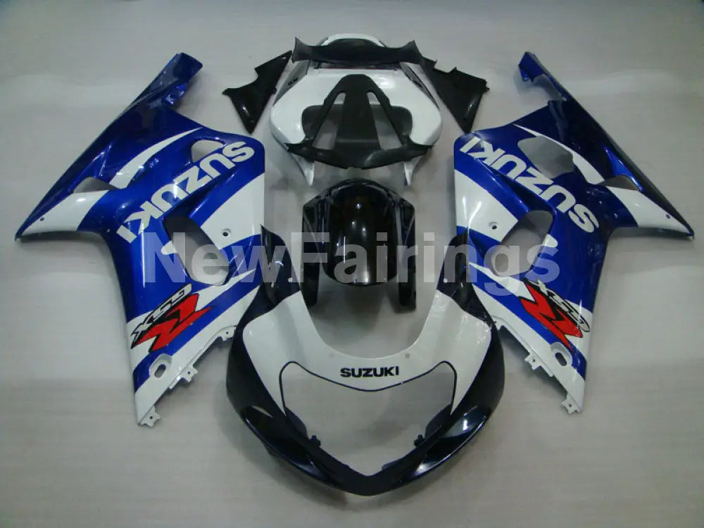 White Blue and Black Factory Style - GSX-R600 01-03 Fairing