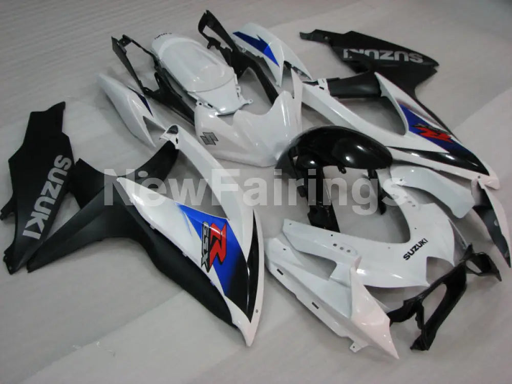 White and Blue Black Factory Style - GSX-R750 08-10 Fairing