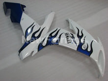 Load image into Gallery viewer, White and Blue Flame - YZF-R1 04-06 Fairing Kit - Vehicles