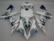 Load image into Gallery viewer, White and Blue Flame - YZF-R1 04-06 Fairing Kit - Vehicles