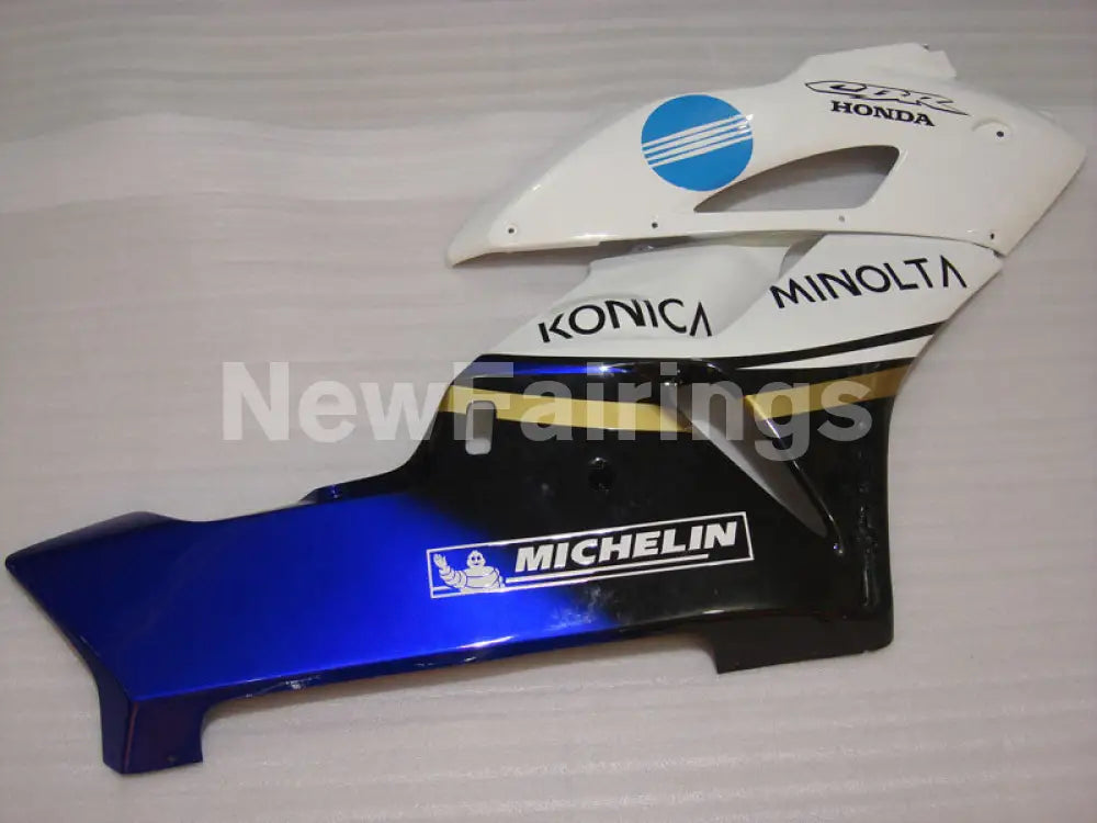 White and Blue Konica Minolta - CBR1000RR 04-05 Fairing Kit