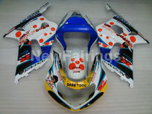 Load image into Gallery viewer, White and Blue Yellow Dark Dog - GSX-R600 01-03 Fairing Kit