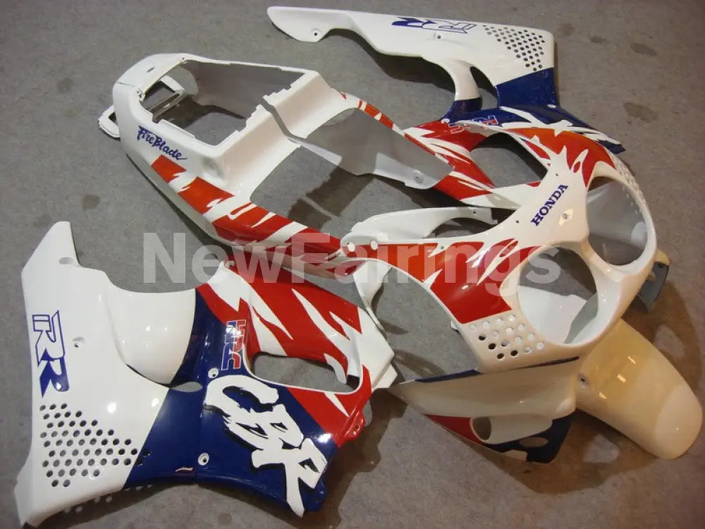 White Red Blue Factory Style - CBR 900 RR 92-93 Fairing Kit