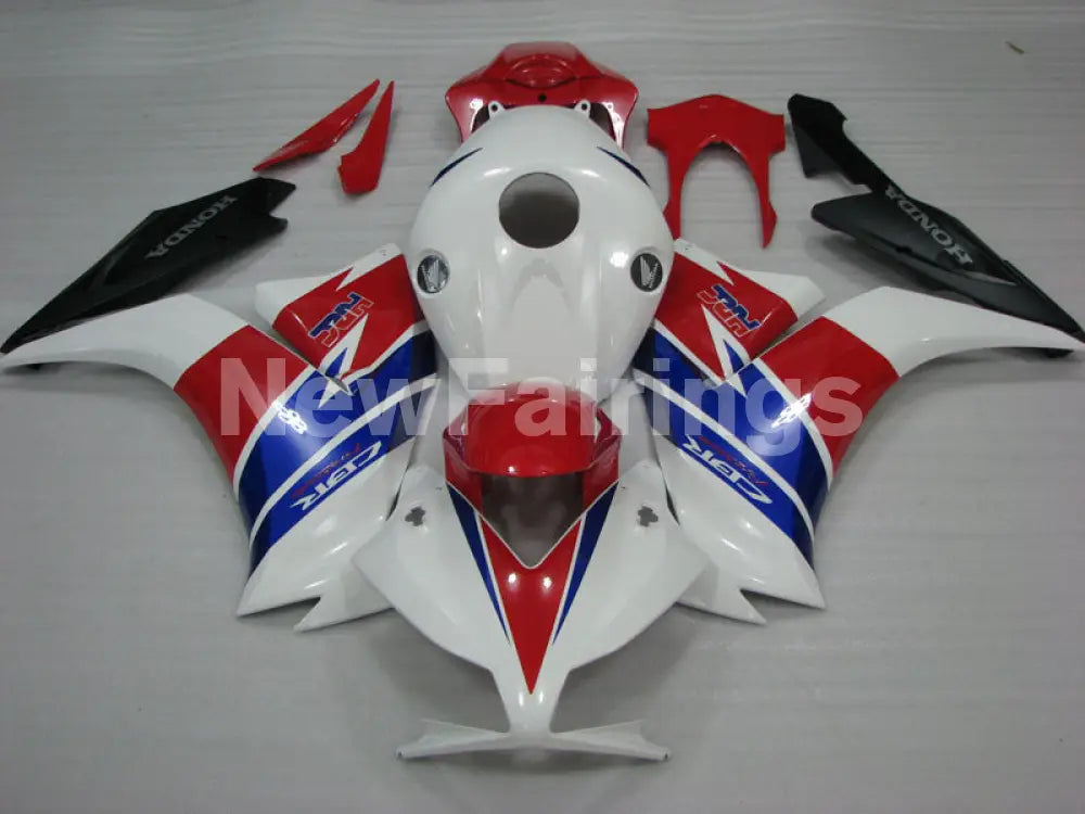 White and Red Blue Factory Style - CBR1000RR 12-16 Fairing