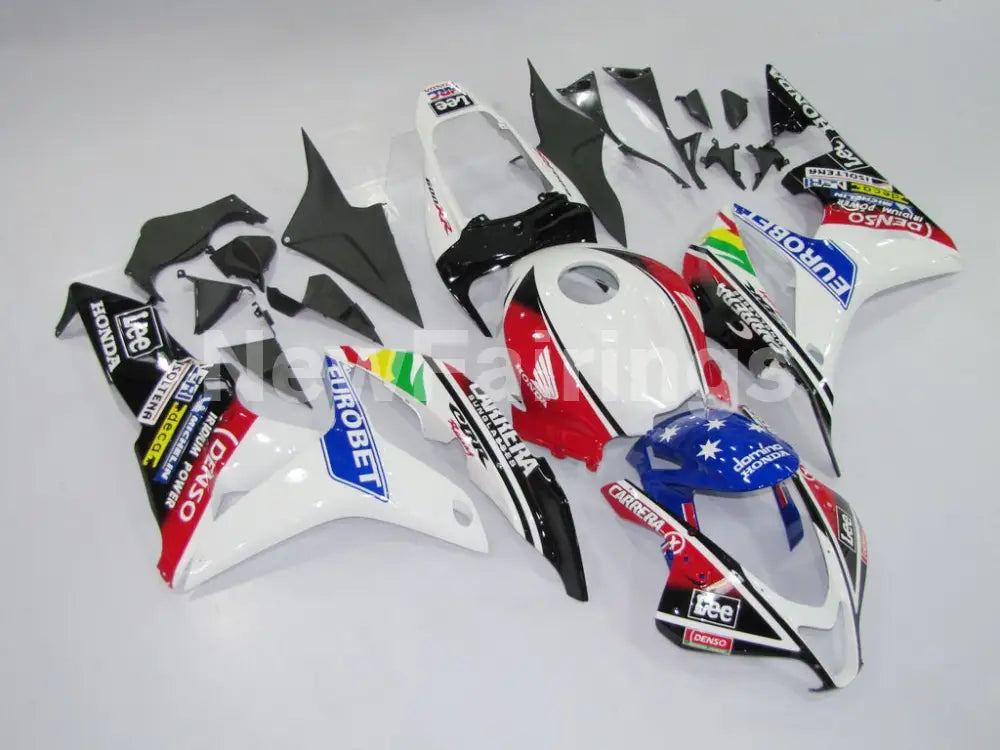 White and Red Blue Lee - CBR600RR 07-08 Fairing Kit -