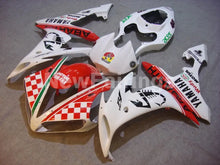 Load image into Gallery viewer, White and Red Scorpion - YZF-R1 04-06 Fairing Kit