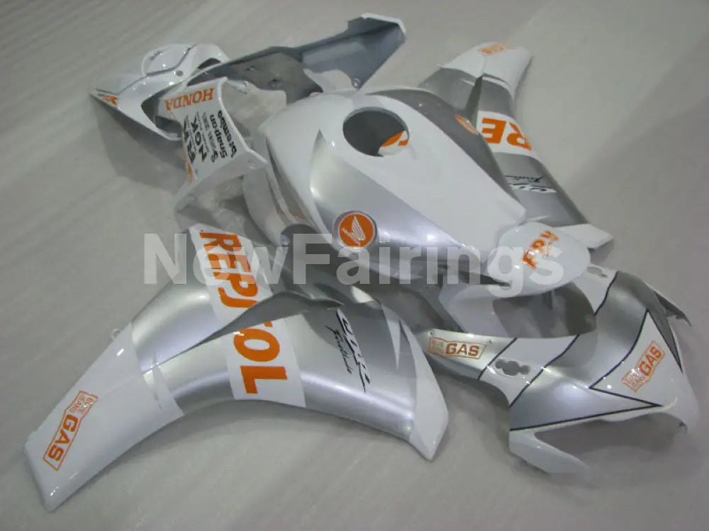 White and Silver Orange Repsol - CBR1000RR 08-11 Fairing Kit