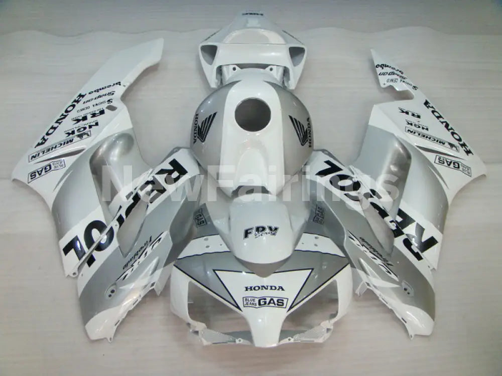 White and Silver Repsol - CBR1000RR 04-05 Fairing Kit -