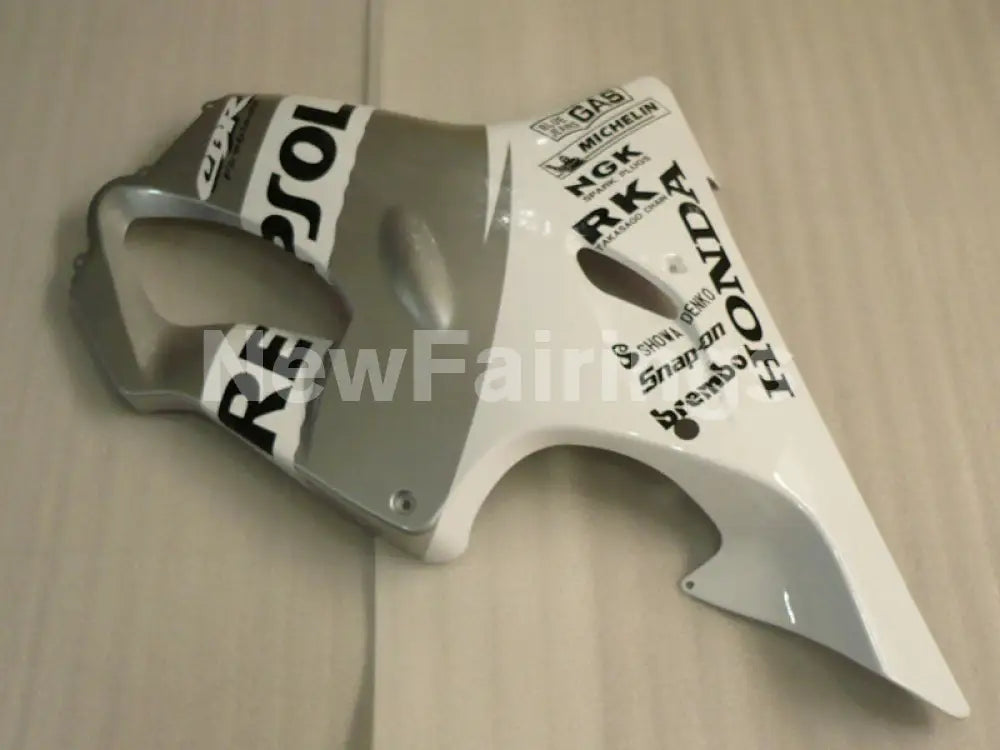 White and Silver Repsol- CBR600 F4i 01-03 Fairing Kit -