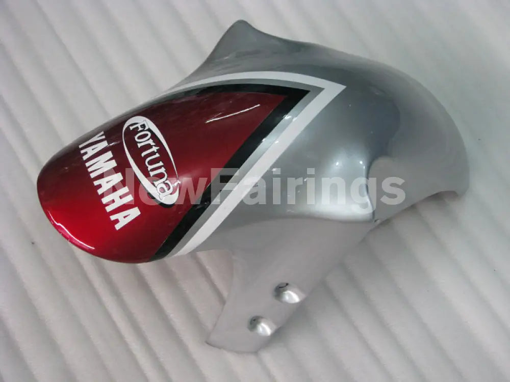 Wine Red and Silver Fortuna - YZF-R1 00-01 Fairing Kit