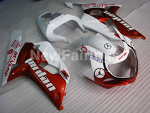 Load image into Gallery viewer, Wine Red and White Jordan - GSX-R600 01-03 Fairing Kit -