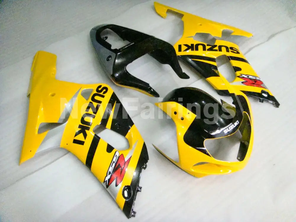 Yellow and Black Factory Style - GSX-R600 01-03 Fairing Kit