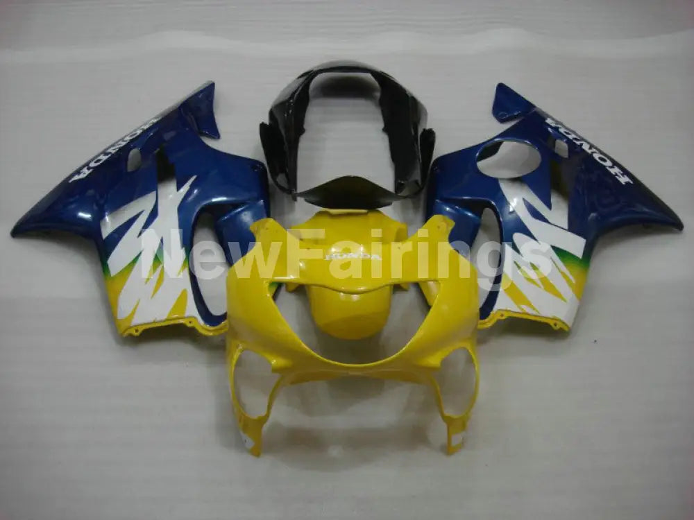 Yellow and Blue Factory Style - CBR600 F4 99-00 Fairing Kit