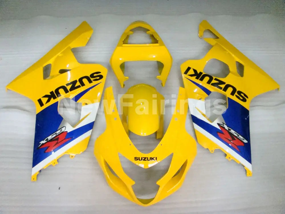 Yellow and Blue Factory Style - GSX-R600 04-05 Fairing Kit -