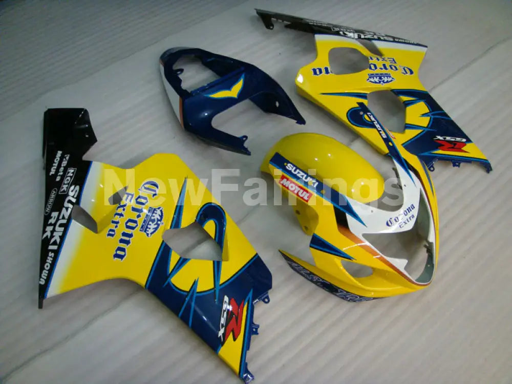 Yellow and Blue Corona - GSX-R600 04-05 Fairing Kit -