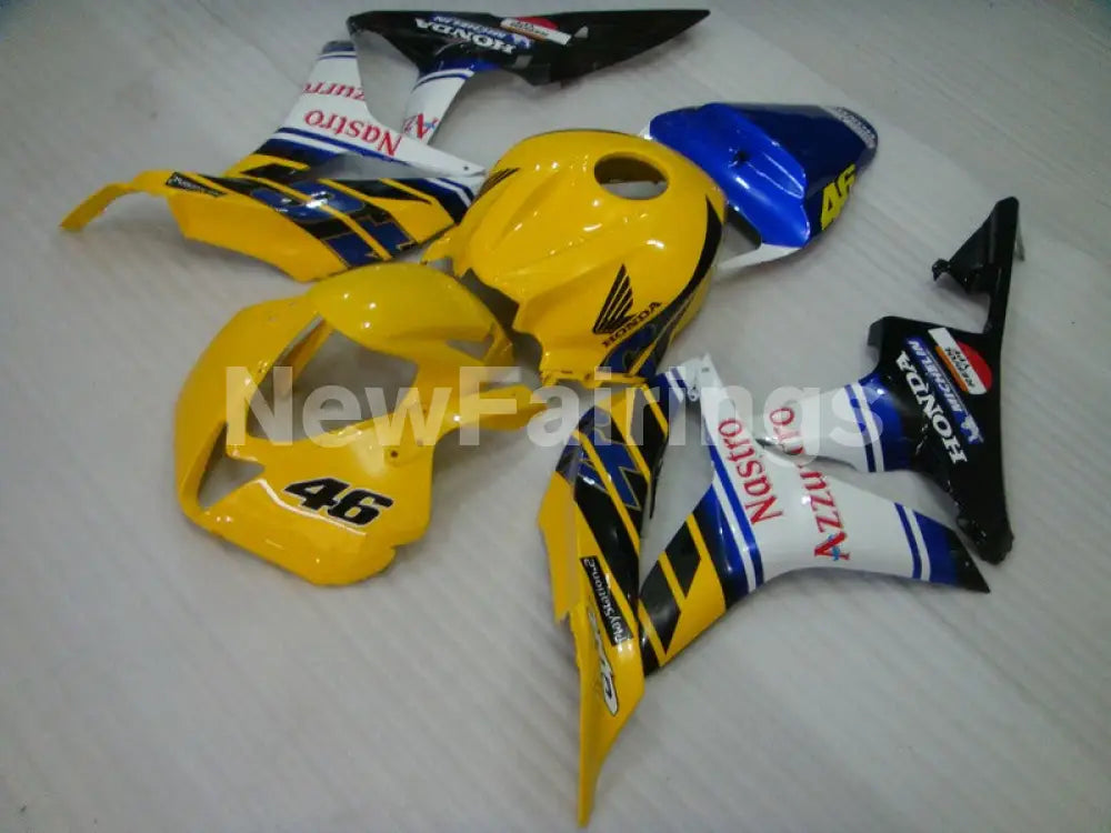 Yellow and Blue Nastro Azzurro - CBR600RR 07-08 Fairing Kit