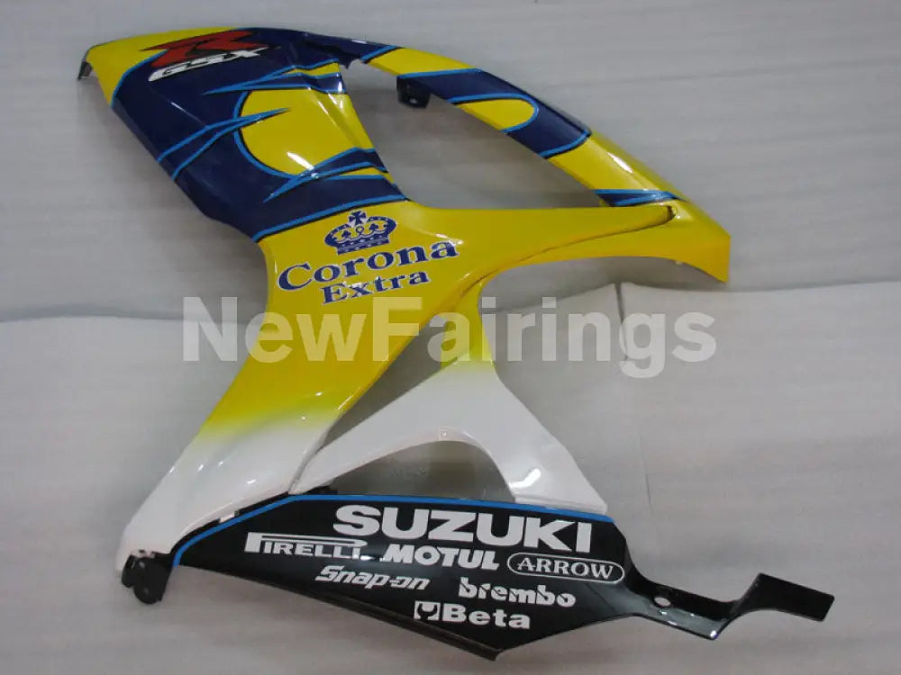 Yellow and Blue White Corona - GSX-R600 06-07 Fairing Kit -