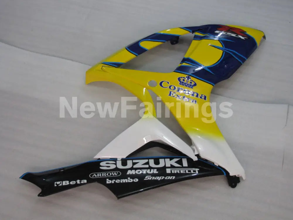 Yellow and Blue White Corona - GSX-R600 06-07 Fairing Kit -