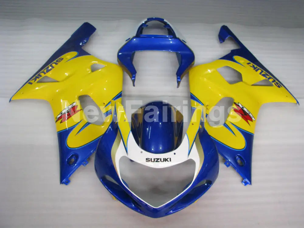 Yellow and Blue White Factory Style - GSX-R600 01-03 Fairing