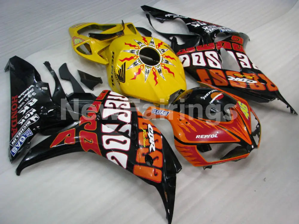 Yellow and Orange Black Rossi - CBR1000RR 06-07 Fairing Kit