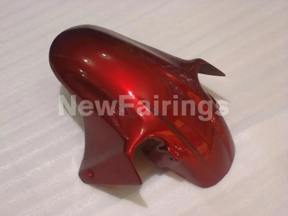 Yellow and Wine Red Flame - CBR600 F4i 01-03 Fairing Kit -